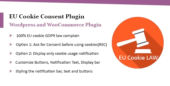 WooCommerce EU Cookie Consent Plugin, WordPress GDPR Compliance